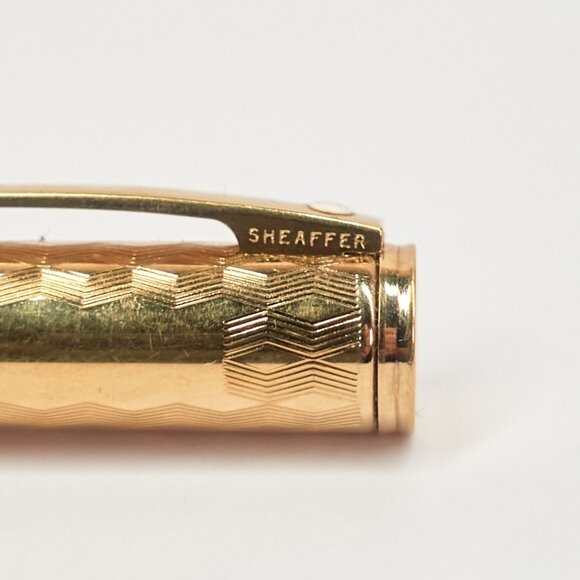 Sheaffer Gold Electroplated Fountain Pen / Made in USA / Vintage Writing Pen - Picture 8 of 16